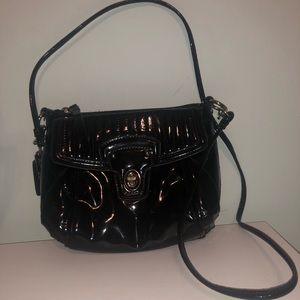 Coach Poppy Liquid Gloss Patent Mini Crossbody